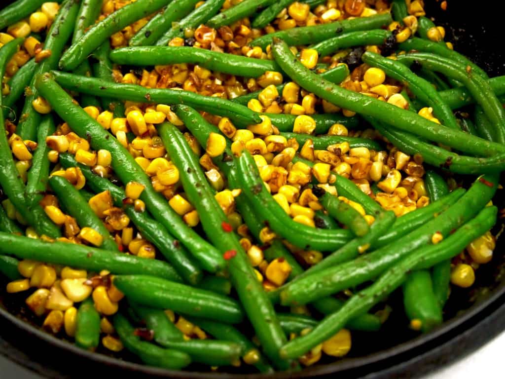 Caramelized Corn and Green Bean Skillet with Cumin A Grateful Meal
