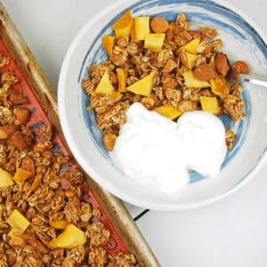 Spiced Tropical Granola with Yogurt