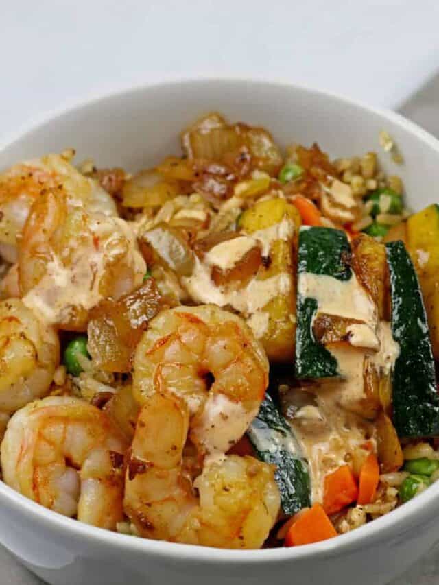 Easy Hibachi Shrimp StirFry Recipe A Grateful Meal