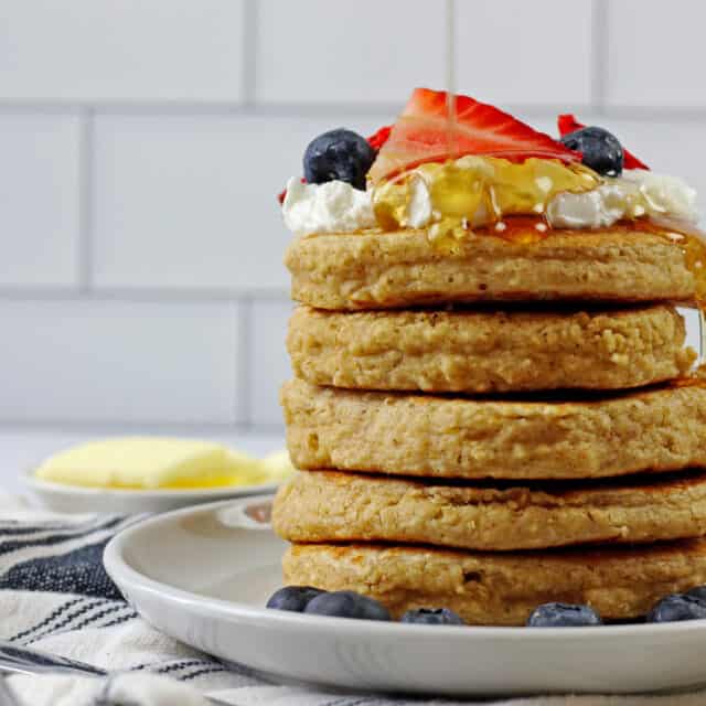 Oat Flour Pancakes Recipe [Gluten Free] A Grateful Meal