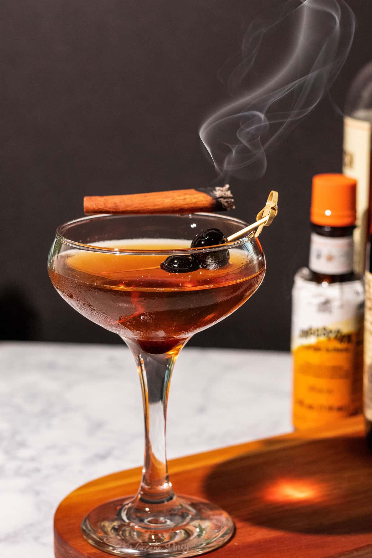 Easy Smoked Manhattan with Cinnamon A Grateful Meal