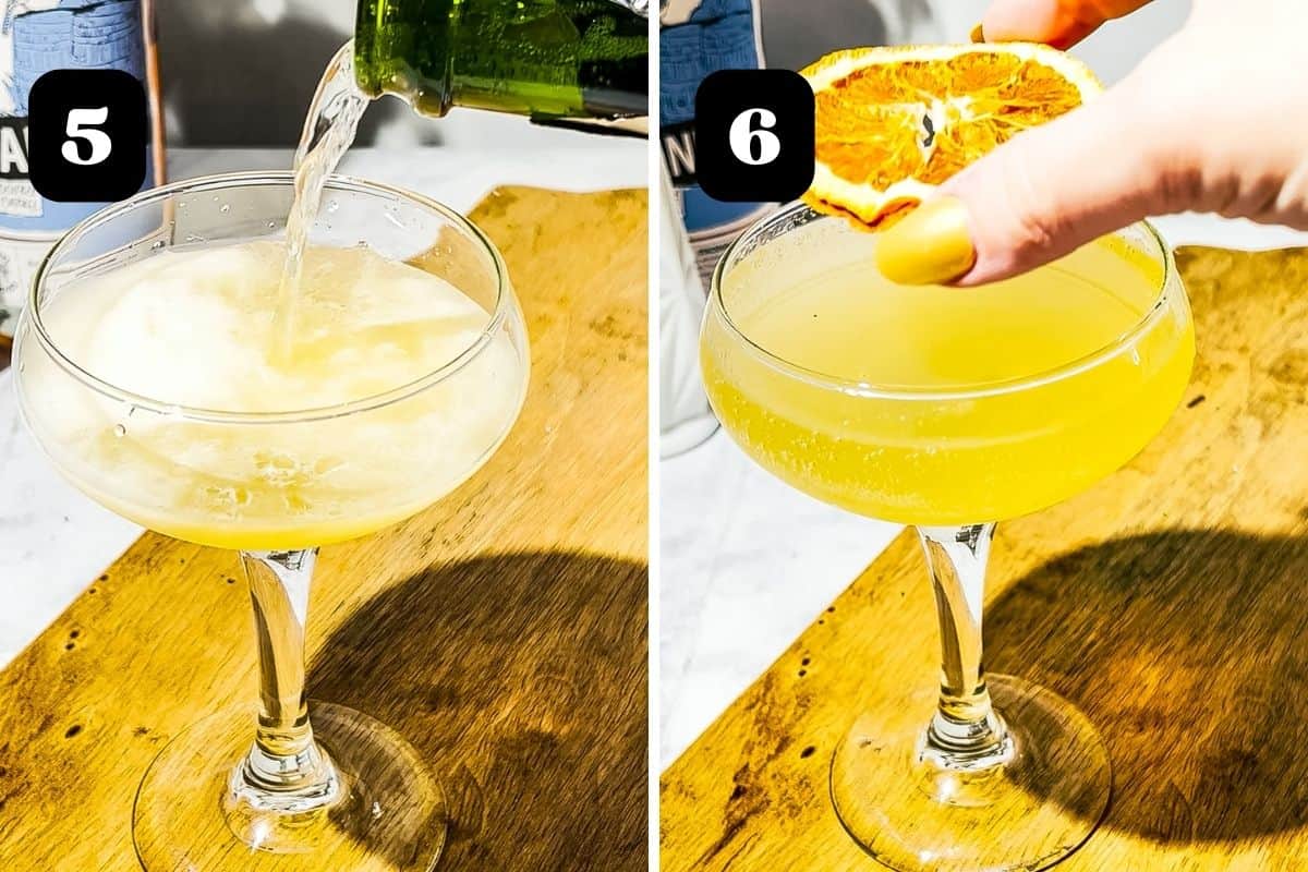 French 95 (aka French 75 with Bourbon) A Grateful Meal