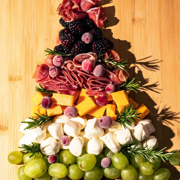 How to Make a Christmas Tree Charcuterie Board - A Grateful Meal