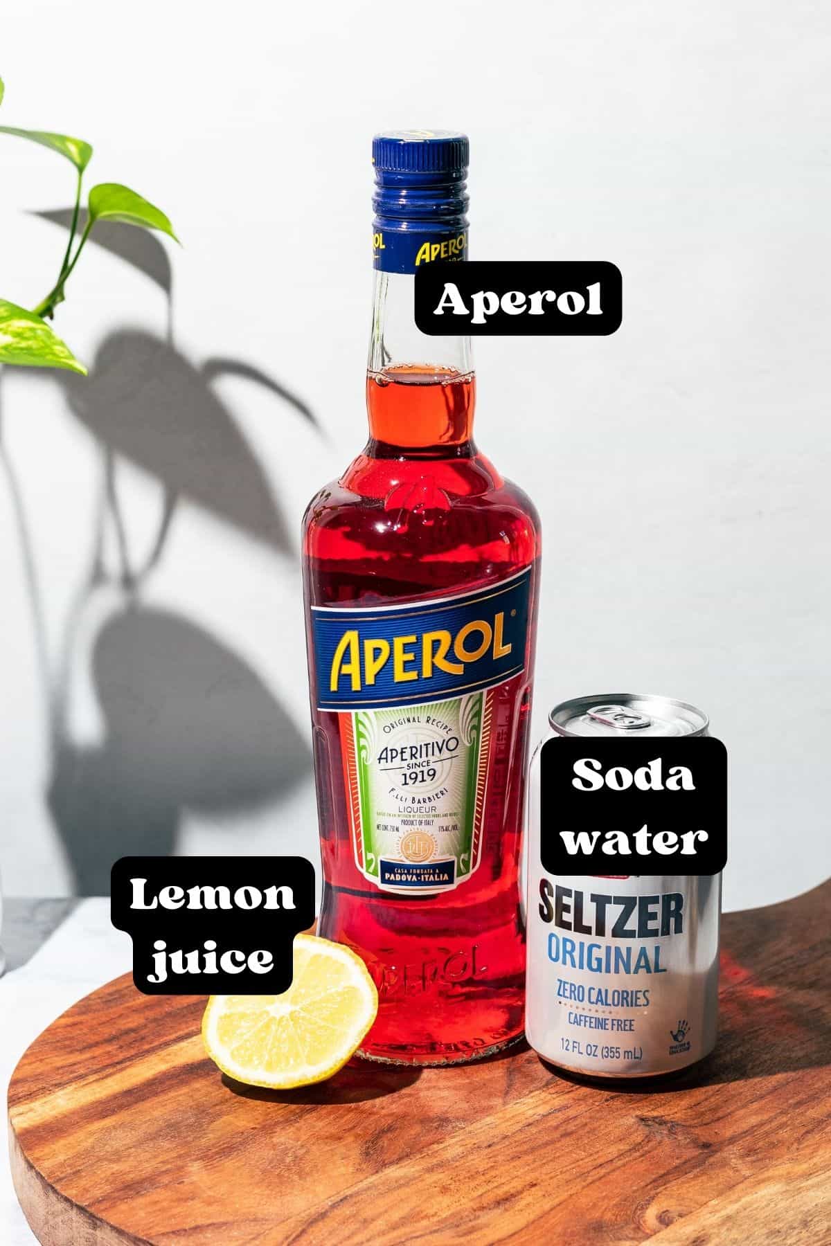 Easy Aperol Soda Cocktail with Lemon - A Grateful Meal