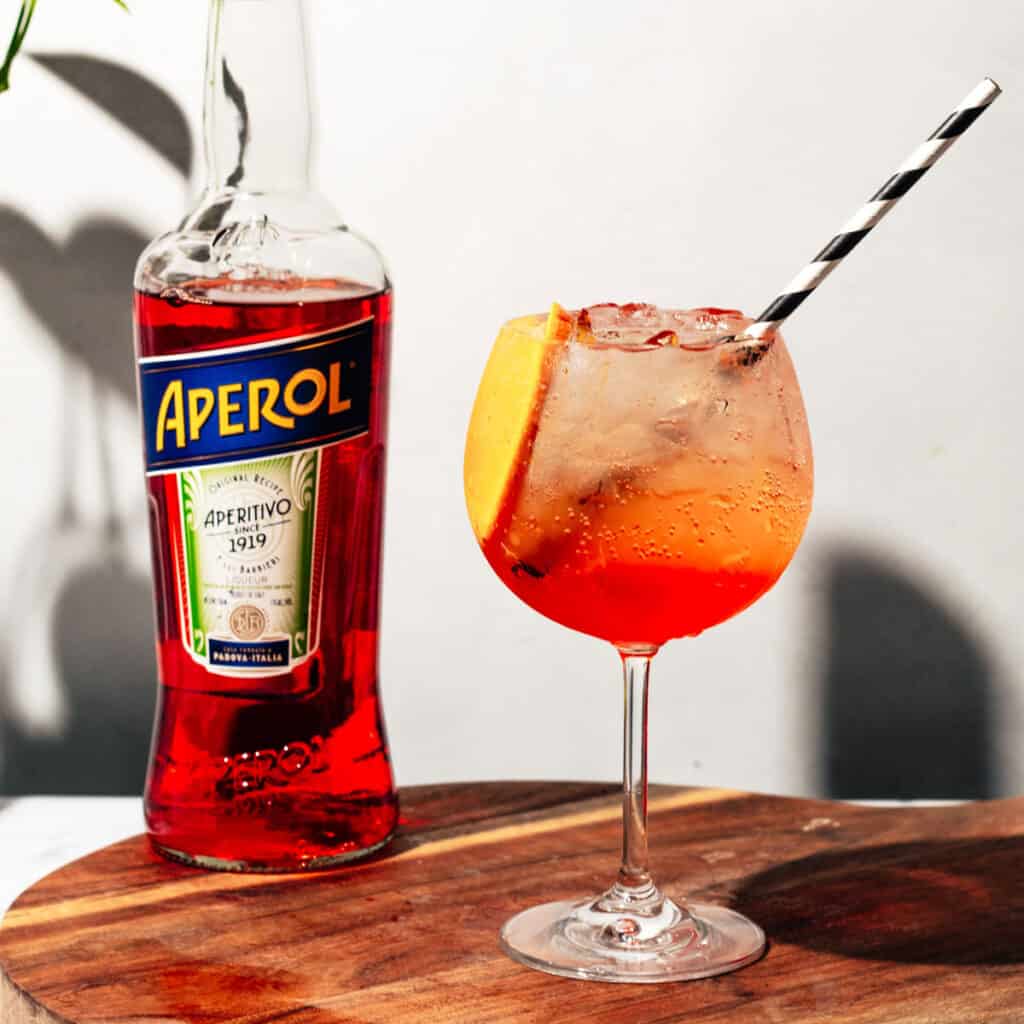 Cranberry Winter Aperol Spritz Cocktail A Grateful Meal