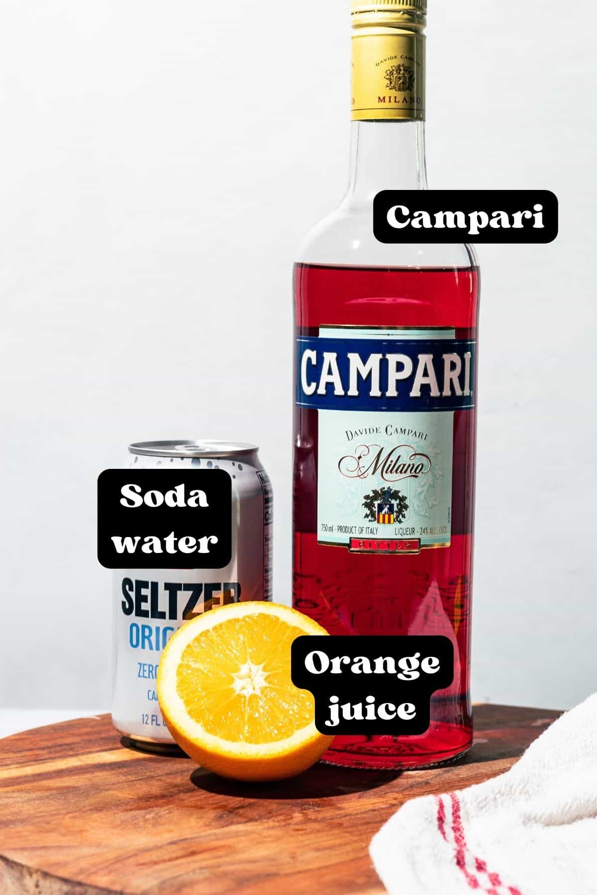 Campari Soda Cocktail with Orange A Grateful Meal