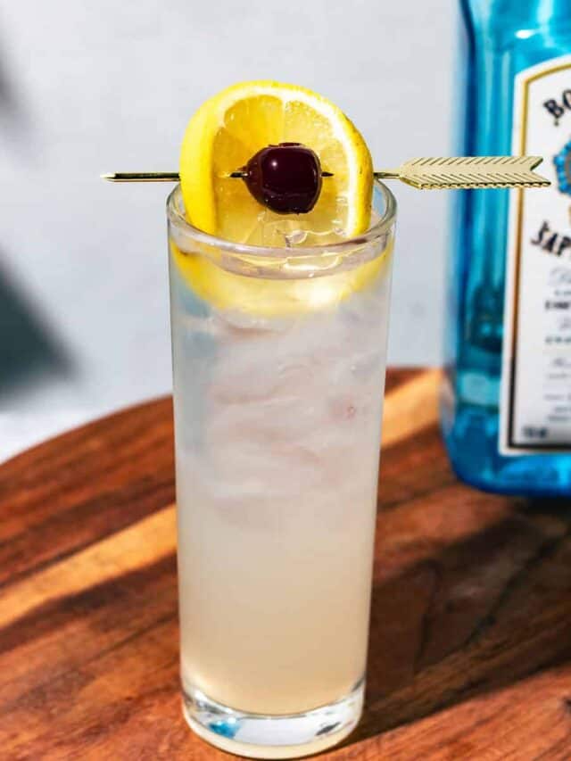 Elderflower Collins Gin Cocktail Recipe A Grateful Meal