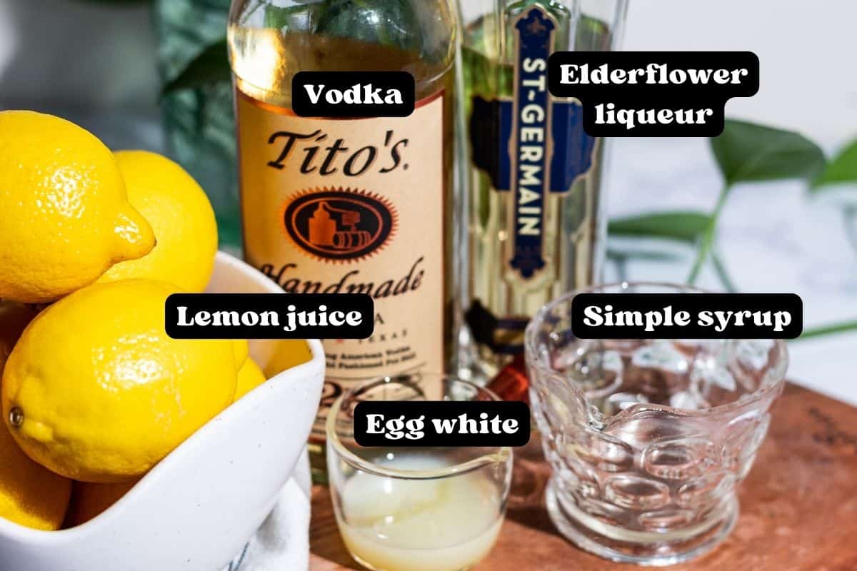 Lemon Elderflower Sour with Vodka A Grateful Meal