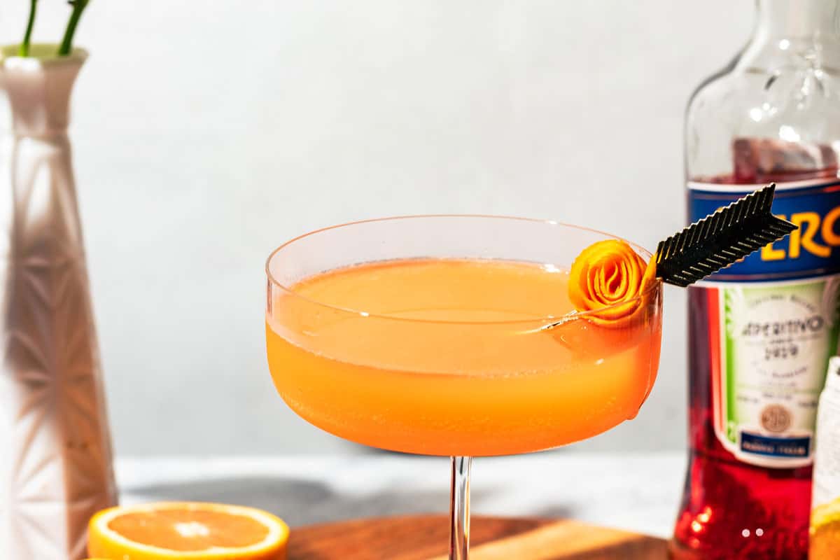 Easy Aperol Vodka Martini Cocktail A Grateful Meal