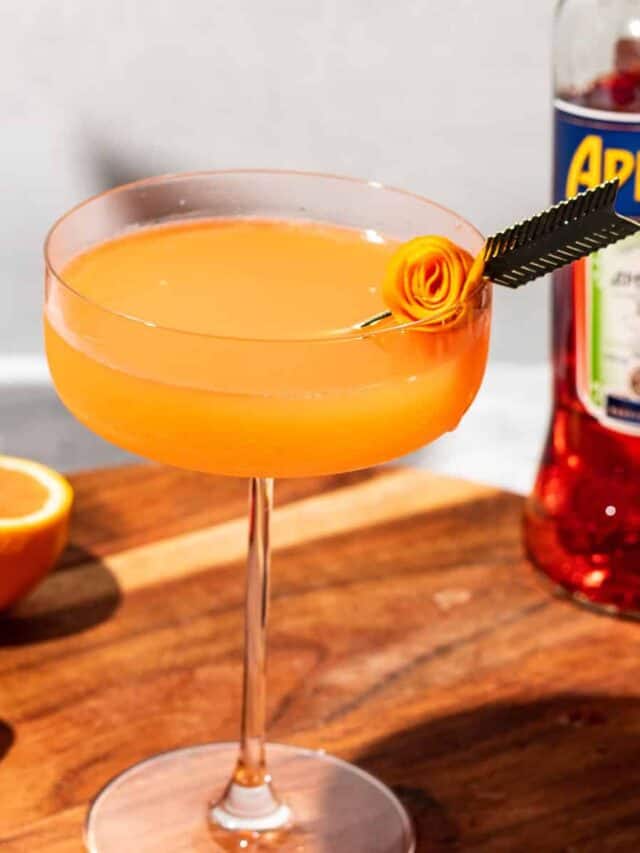 Citrusy Aperol Vodka Martini Cocktail Recipe A Grateful Meal