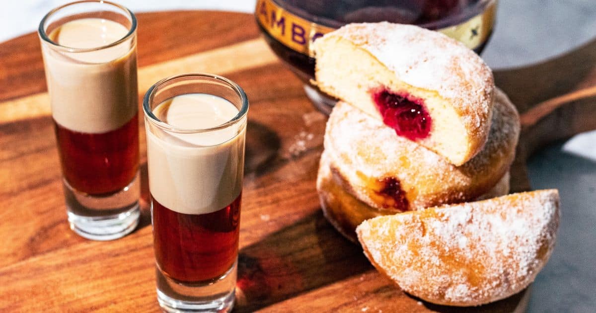 Raspberry Jam Donut Shot with Baileys and Chambord A Grateful Meal