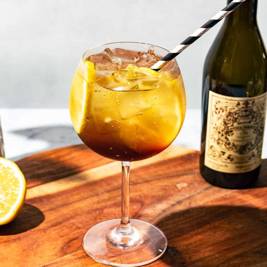 Easy Martini Royale Cocktail with Mint and Prosecco A Grateful Meal