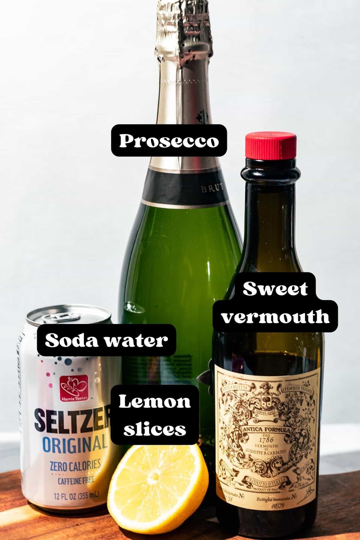 Italian Sweet Vermouth Spritz Cocktail A Grateful Meal