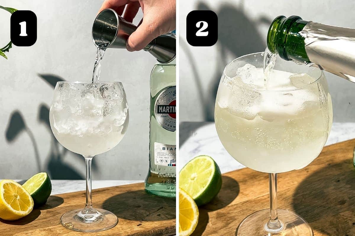 Easy Martini Bianco Spritz Cocktail A Grateful Meal