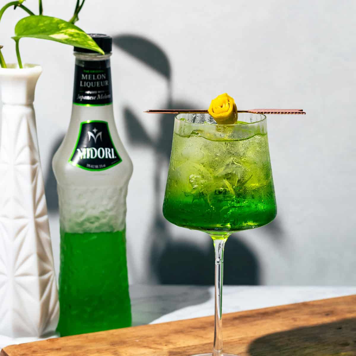 Sweet And Sour Midori Spritz Recipe A Grateful Meal
