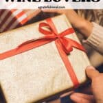 Pinterest image of a gift with the words "The best gifts for wine lovers" in text overlay.