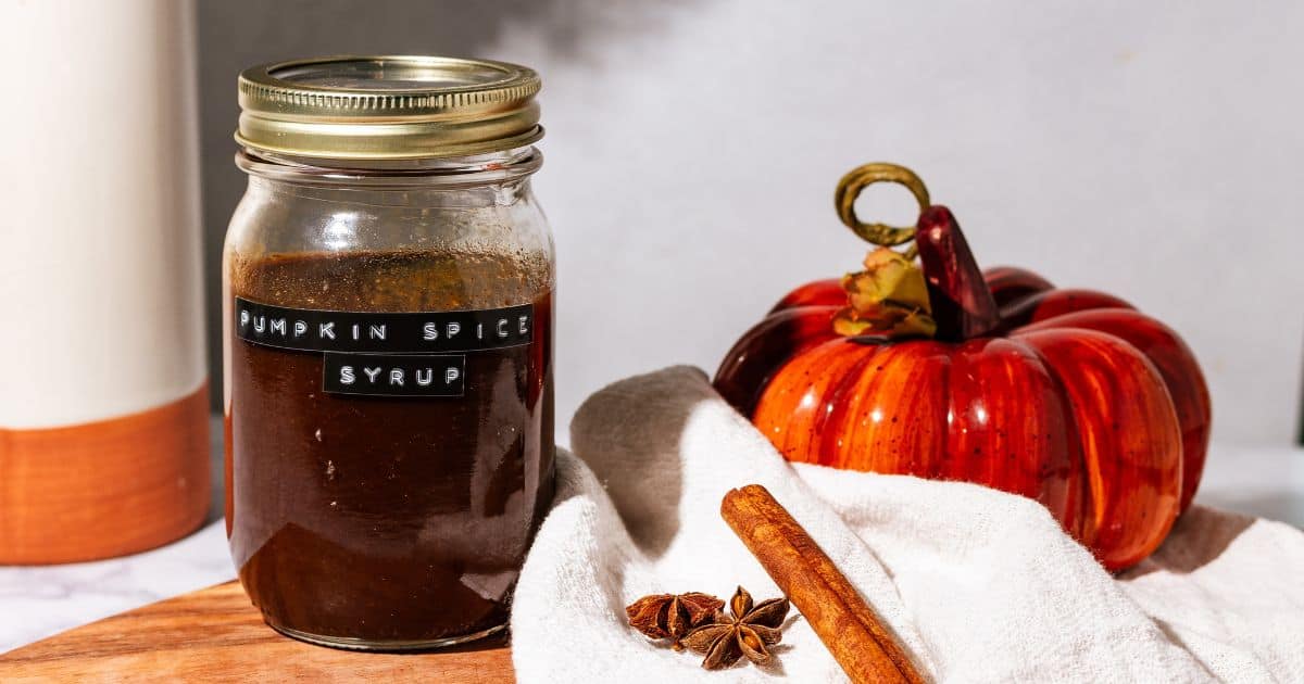Homemade Pumpkin Spice Simple Syrup for Coffee and Cocktails A